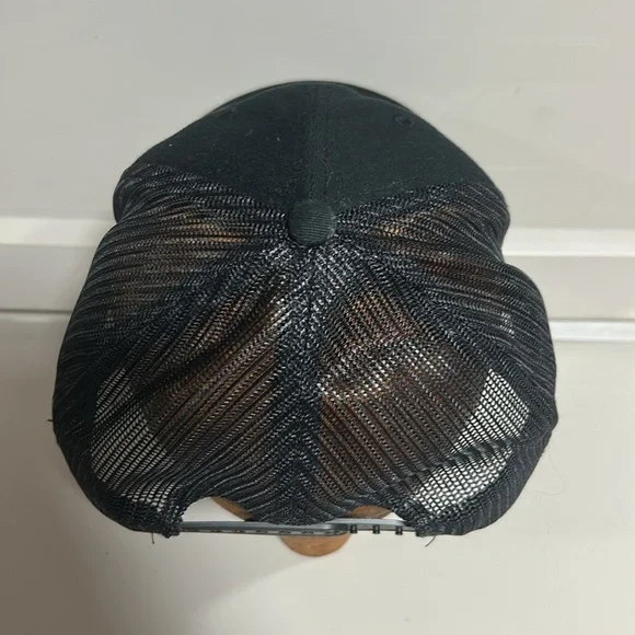 Columbia Mesh Raised 3D Logo Truckers SnapBack Mountain Hat Black White OSFM - Picture 4 of 6